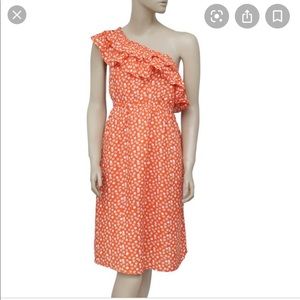 Lane Bryant Orange Asymmetrical Dress